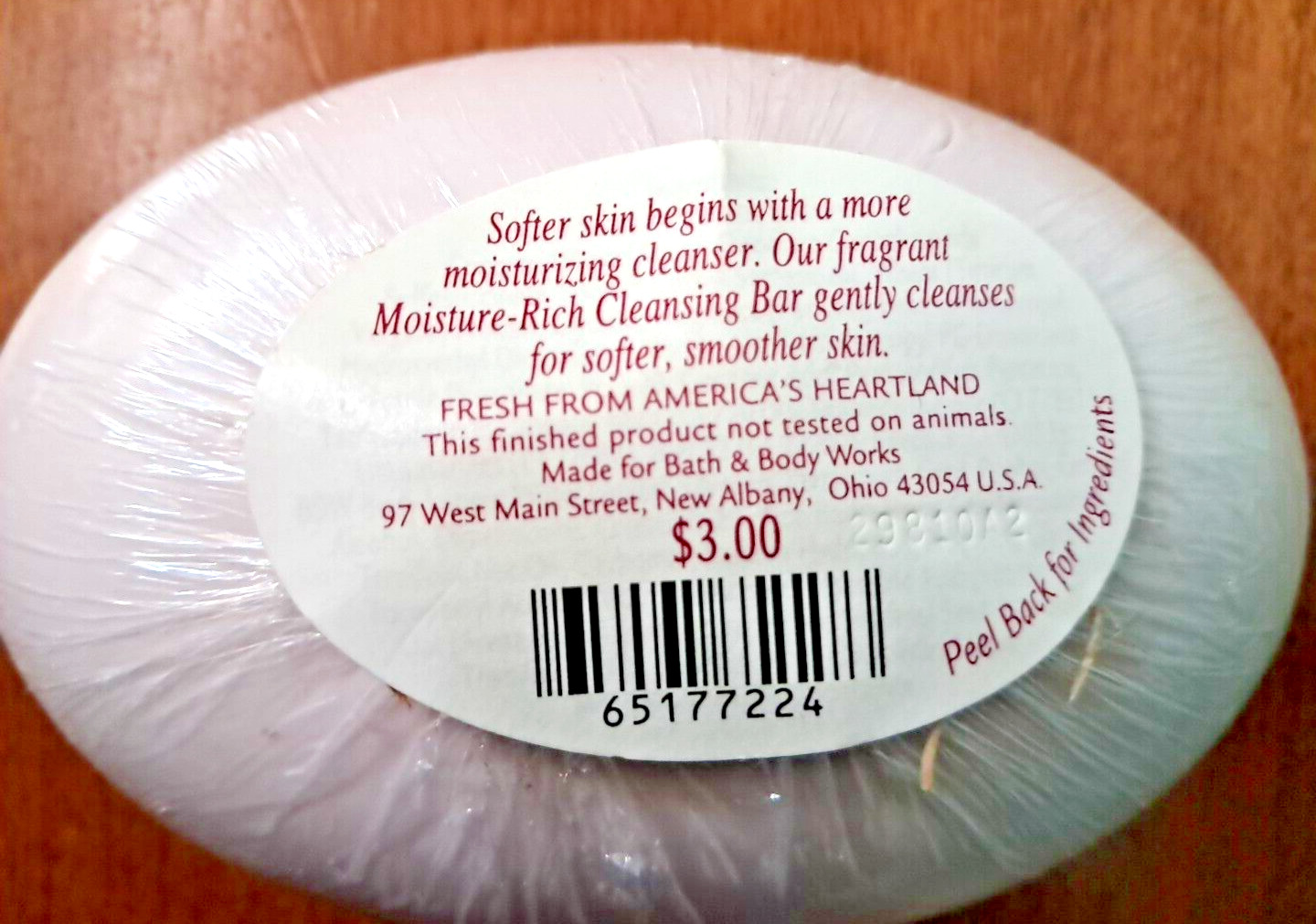 *Sealed Vintage Bath & Body Works SWEET PEA Moisture Rich Cleansing Bar