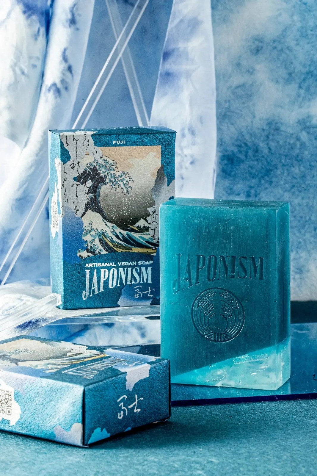 JAPONISM FUJI Vegan Bar Soap 5.3 oz Handmade Japanese Face Body and Hand Soap