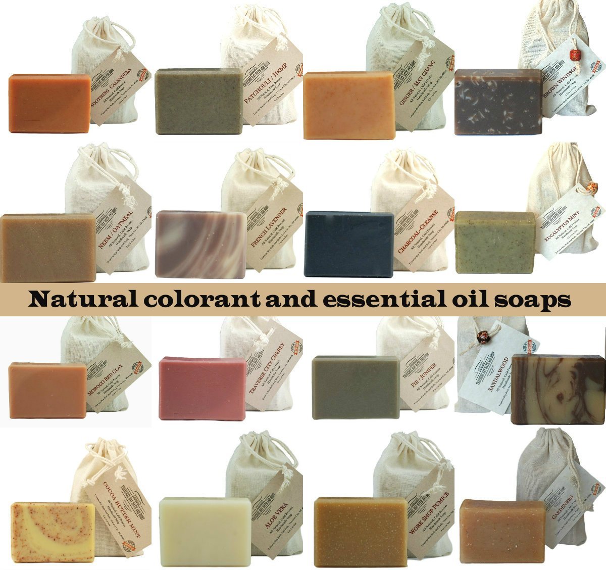 Choose 4 Handmade Soaps All Natural therapeutic botanical soap aromatherapy.Gift