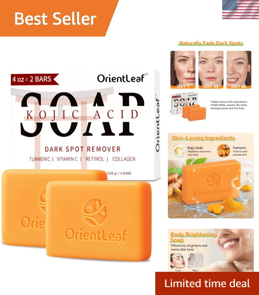 Hydrating Kojic Acid and Turmeric Soap: Brightening & Gentle for All Skin Types