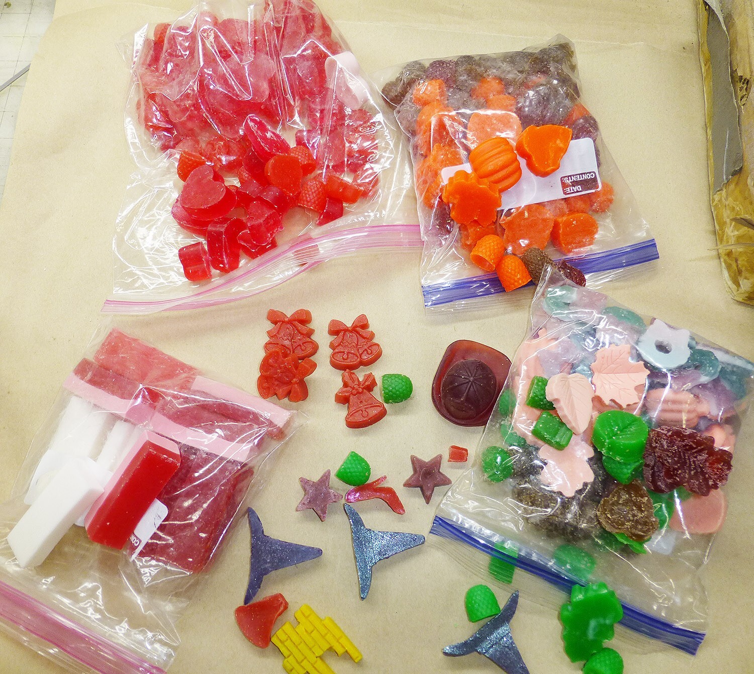 Christmas Lot of Custom Party Favor Soaps Small Pieces 5 lbs