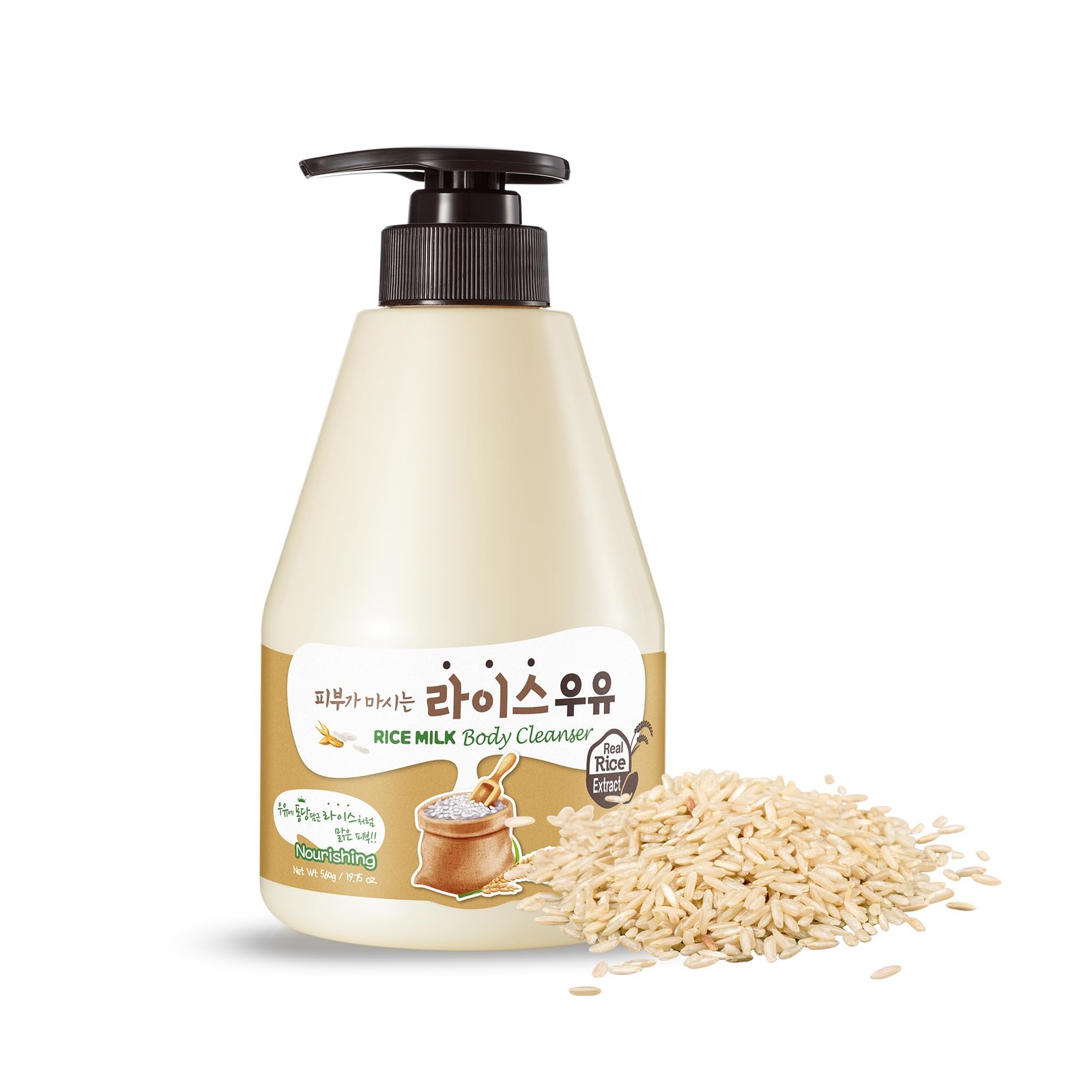KWAILNARA Rice Milk Body Wash (19.75 Fl Oz) – Korean 19.75 Oz (Pack of 1)
