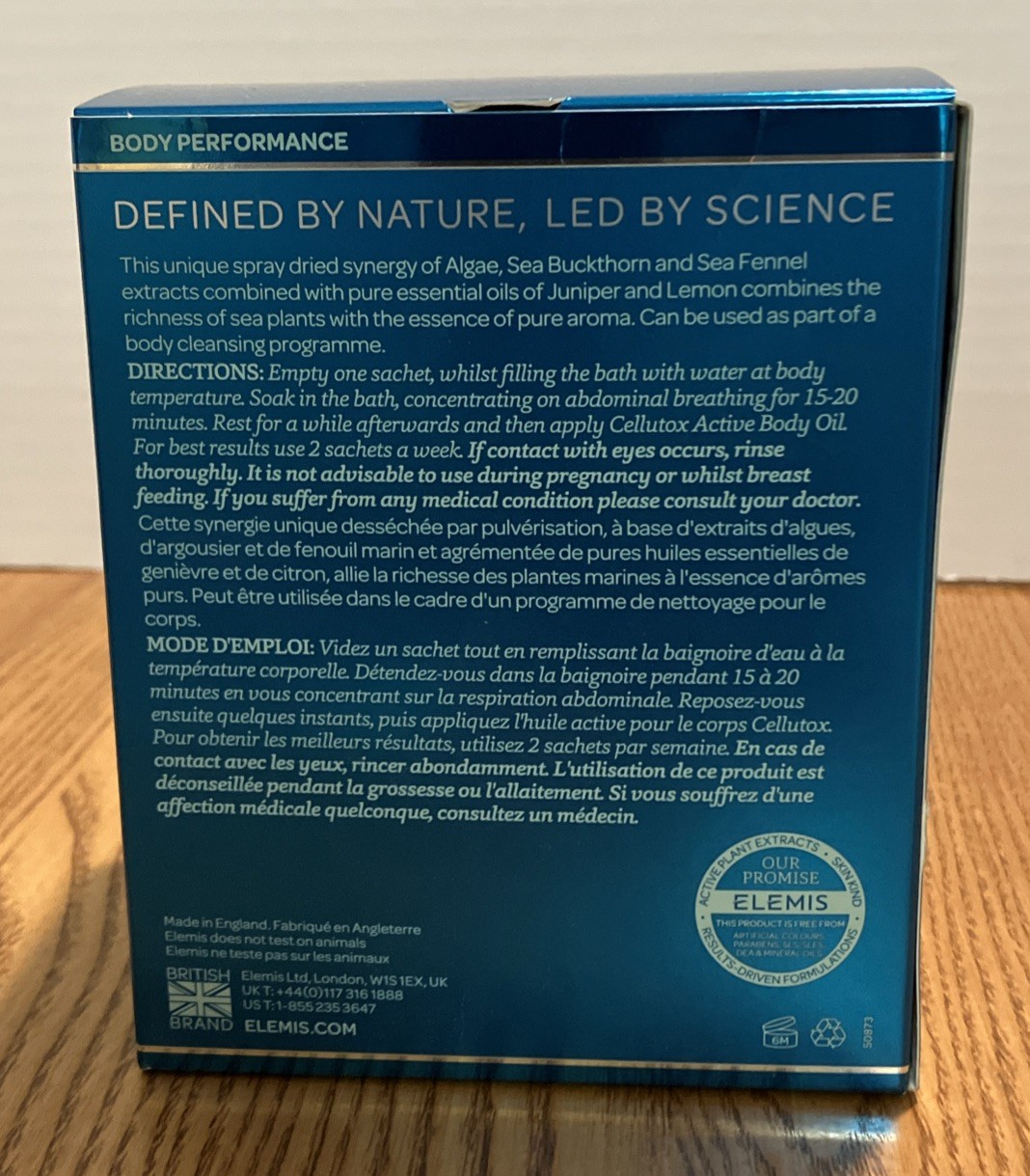 ELIMIS CELLUTOX HERBAL Bath Synergy 10 Sachets READ!