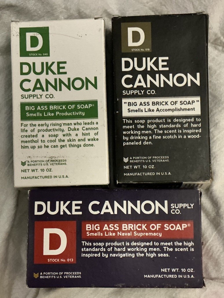 Duke Cannon BABOS Mixed Lot of 3 10oz Bars