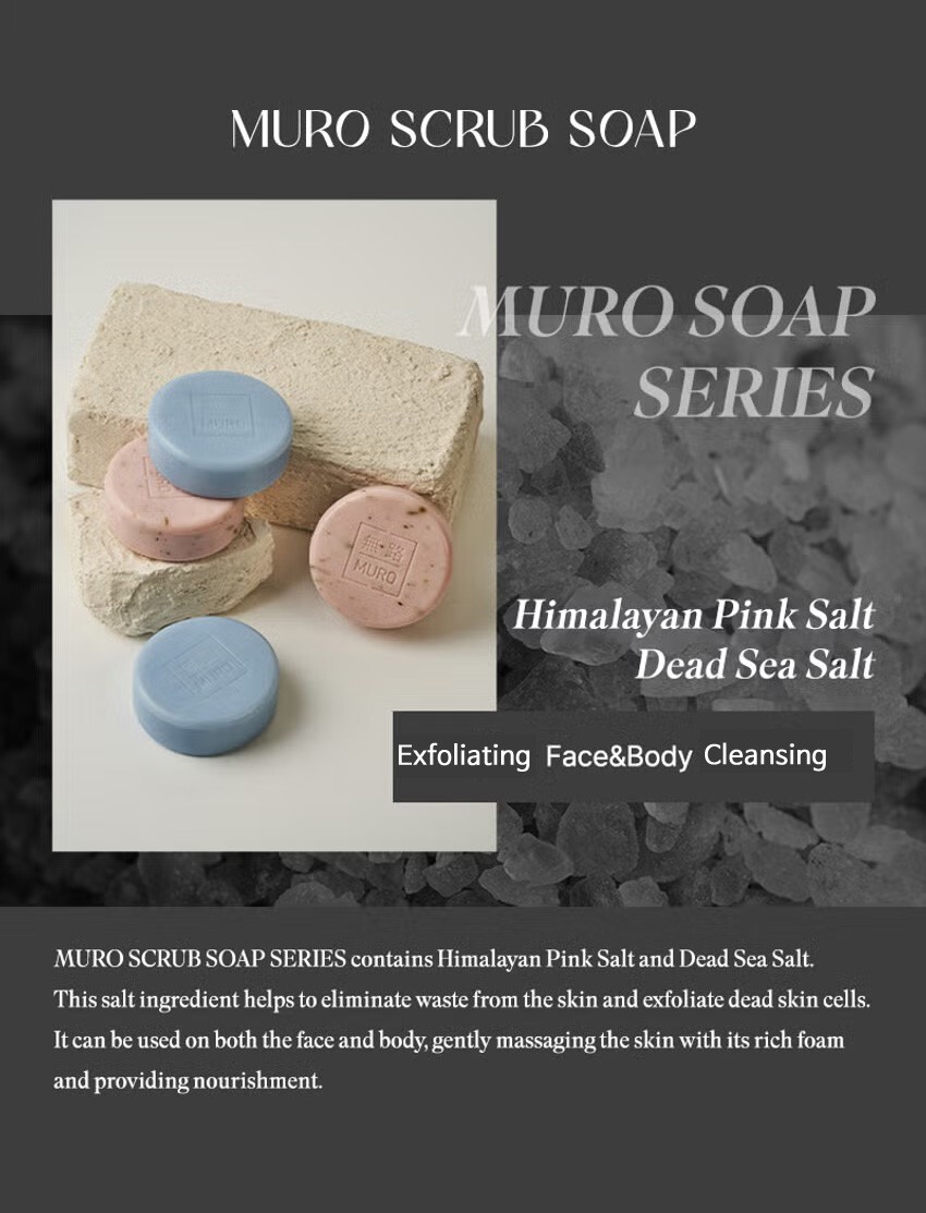 5 bars Korean Exfoliating Soap Bar 90g/3.17oz – Face & Body Dead Skin Removal