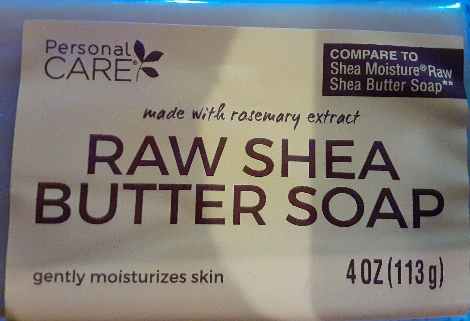 Raw Shea Butter Bar Soap Made with Rosemary Extract and organic ingredients 4 oz