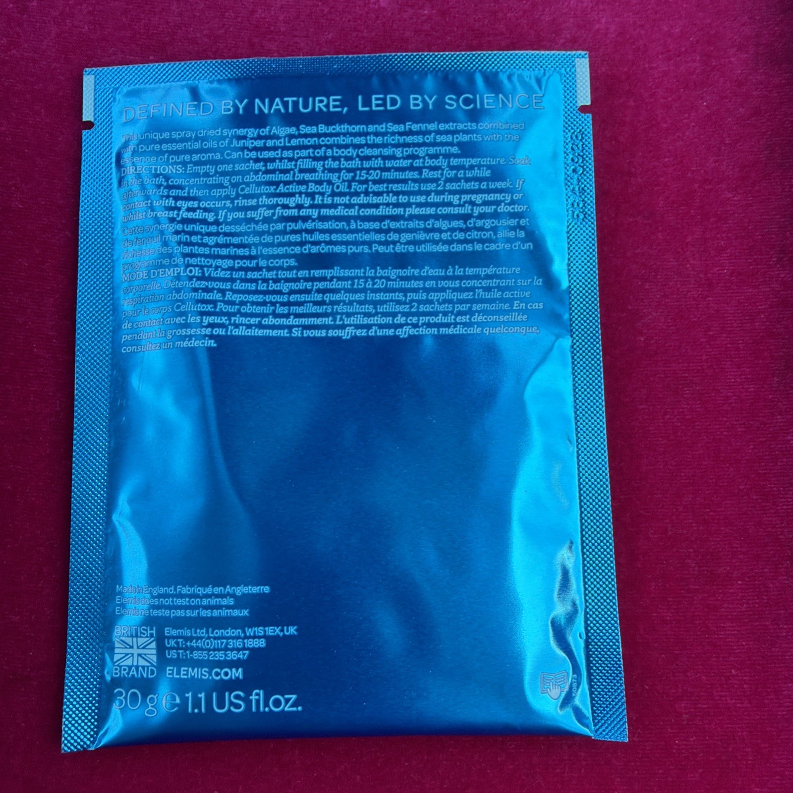Elemis Cellutox Herbal Bath Synergy 300g 10.6 fl oz 10 Sachets GENUINE