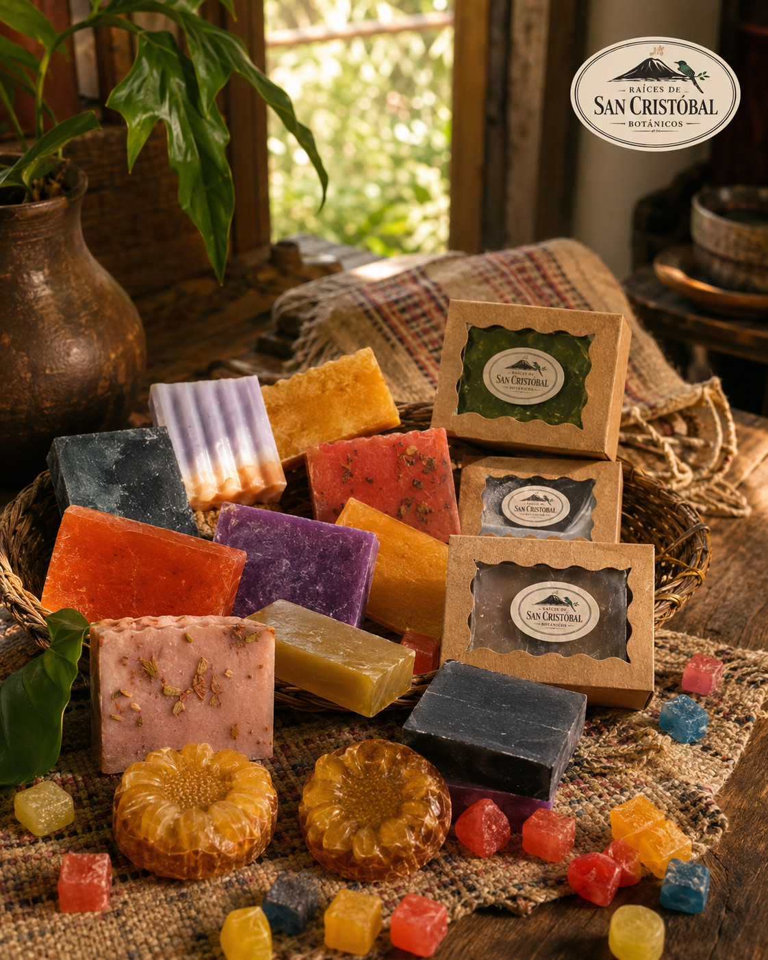 4 PACK Tropical Mango & Guava Soap Bars + FREE Lip Gloss Tin w/each Purchase