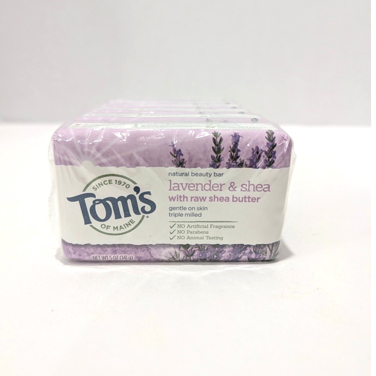 Tom’s Of Maine Beauty Bar Soap – Lavender & Shea Butter 5 oz. PACK OF 6 SEALED