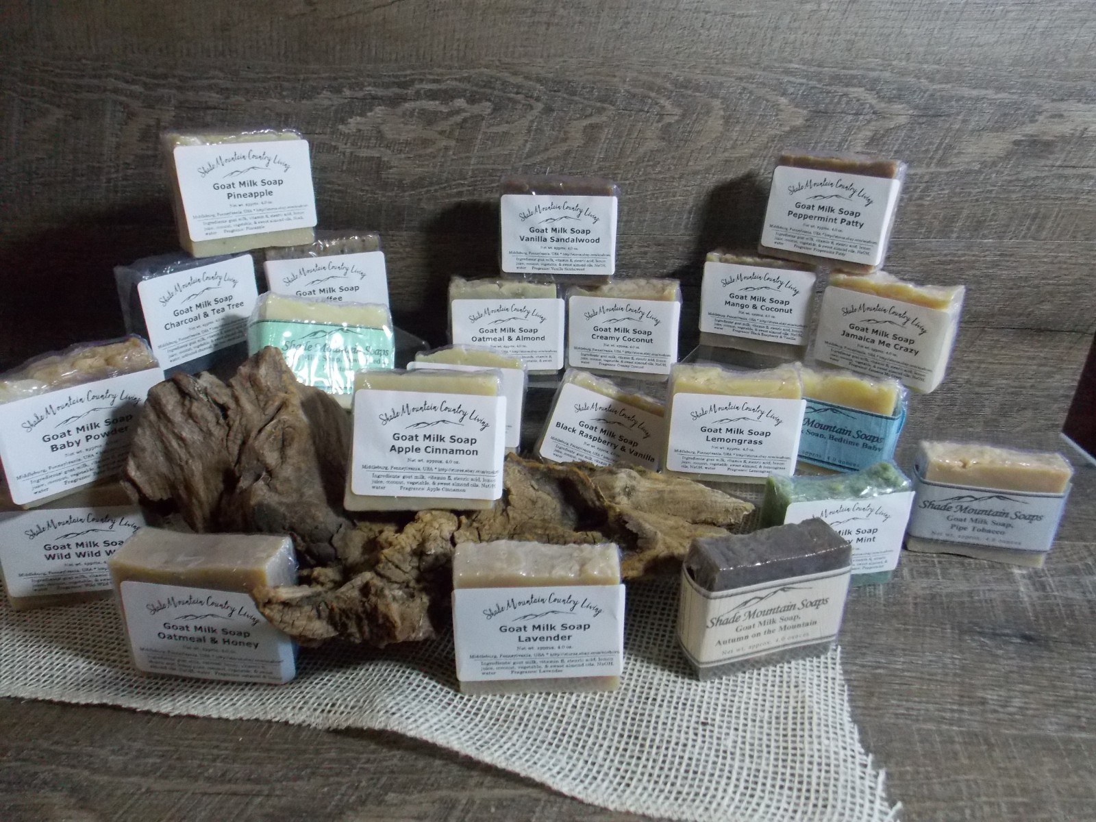 Goat Milk Soaps Moisturizing Homemade / Handmade 4oz bars .