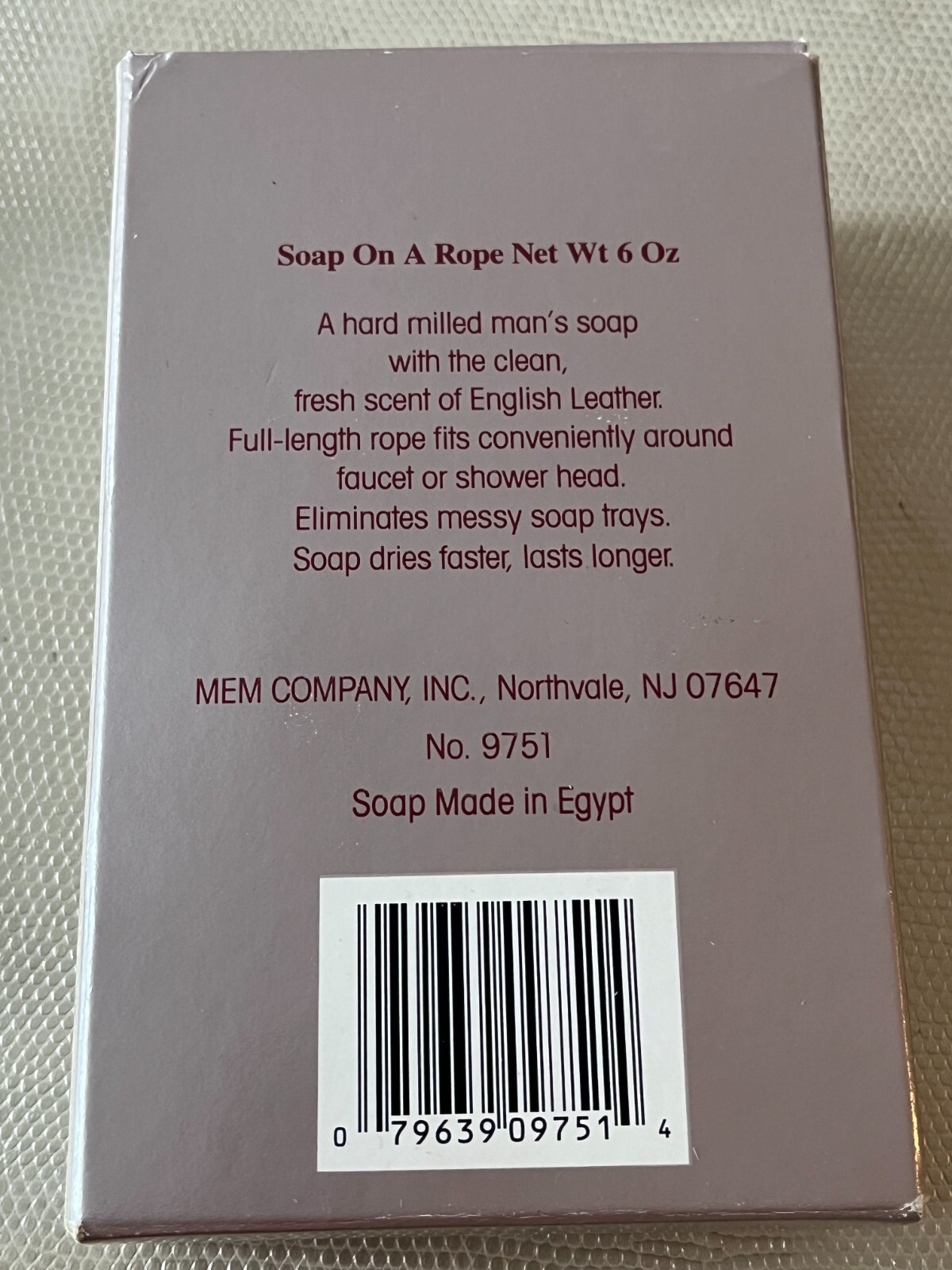 Vintage English Leather Soap on a Rope & Hair Dressing Tube BRAND NEW OLD STOCK