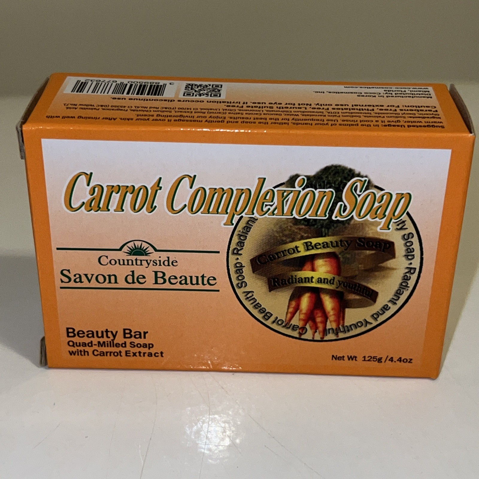 Carrot Complexion Soap For Face And Body