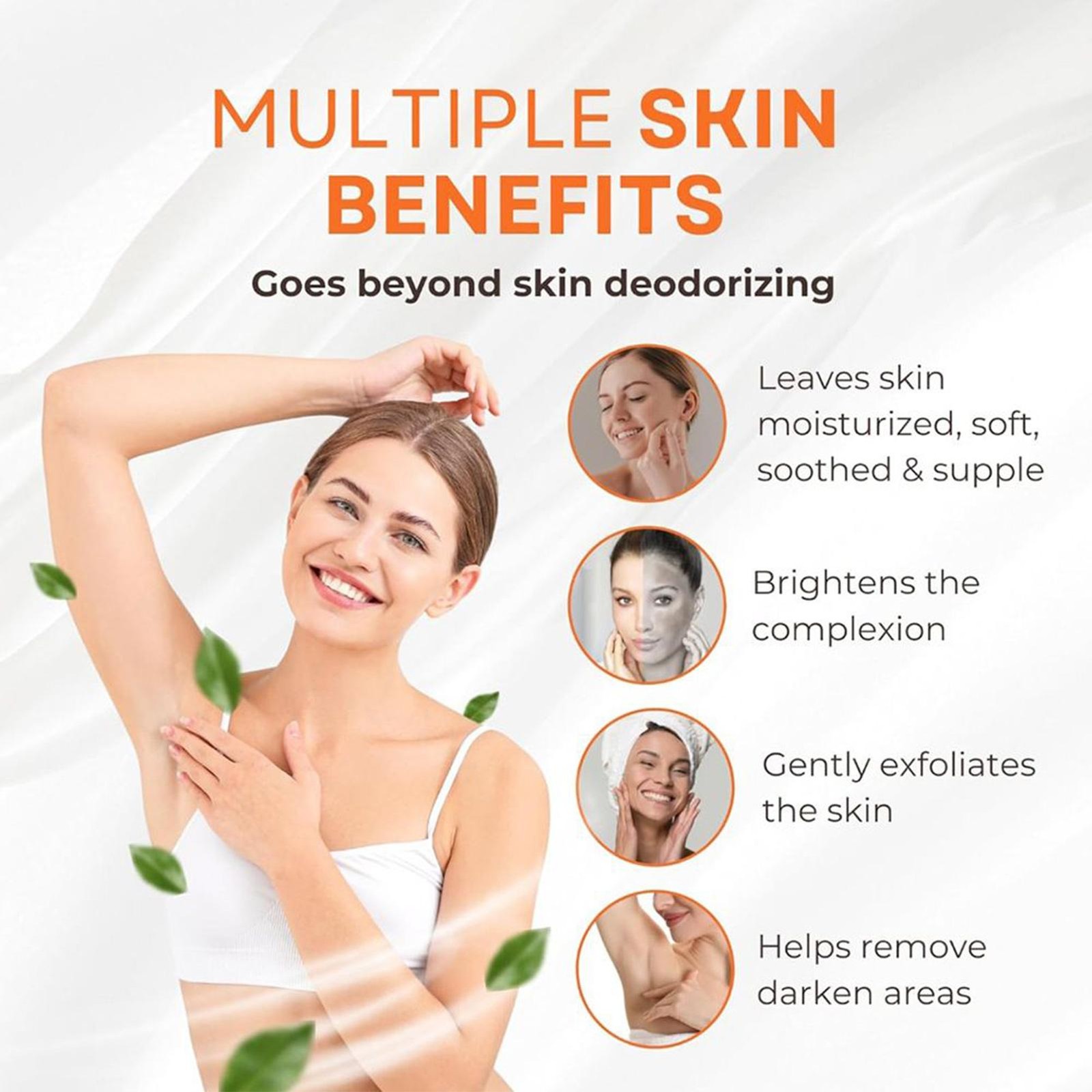 Persimmon Soap Bar Body Odor Control Deodorant Soap for Men & Women