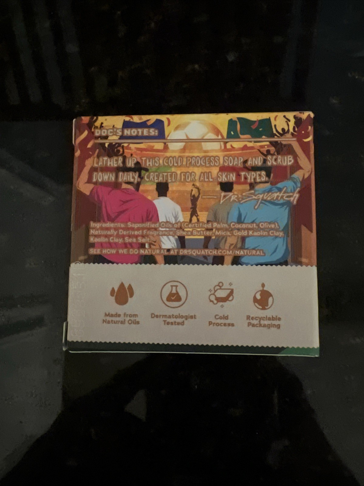 Five Dr. Squatch Golden Glory FIFA Limited Edition Mens Soap Bars – Discontinued