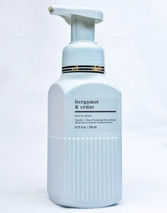 1 Bath & Body Works BERGAMOT CEDAR Gentle Foaming Hand Soap 8.75 oz