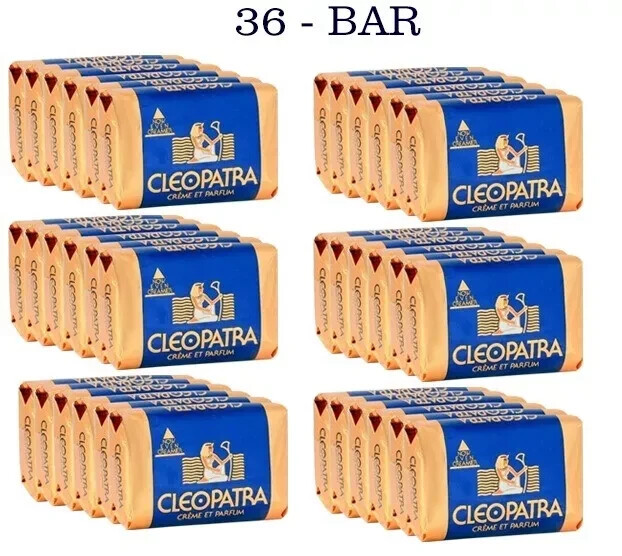 CLEOPATRA Creme ET Parfum Soap X 36 skin soft, smooth and supple 120g