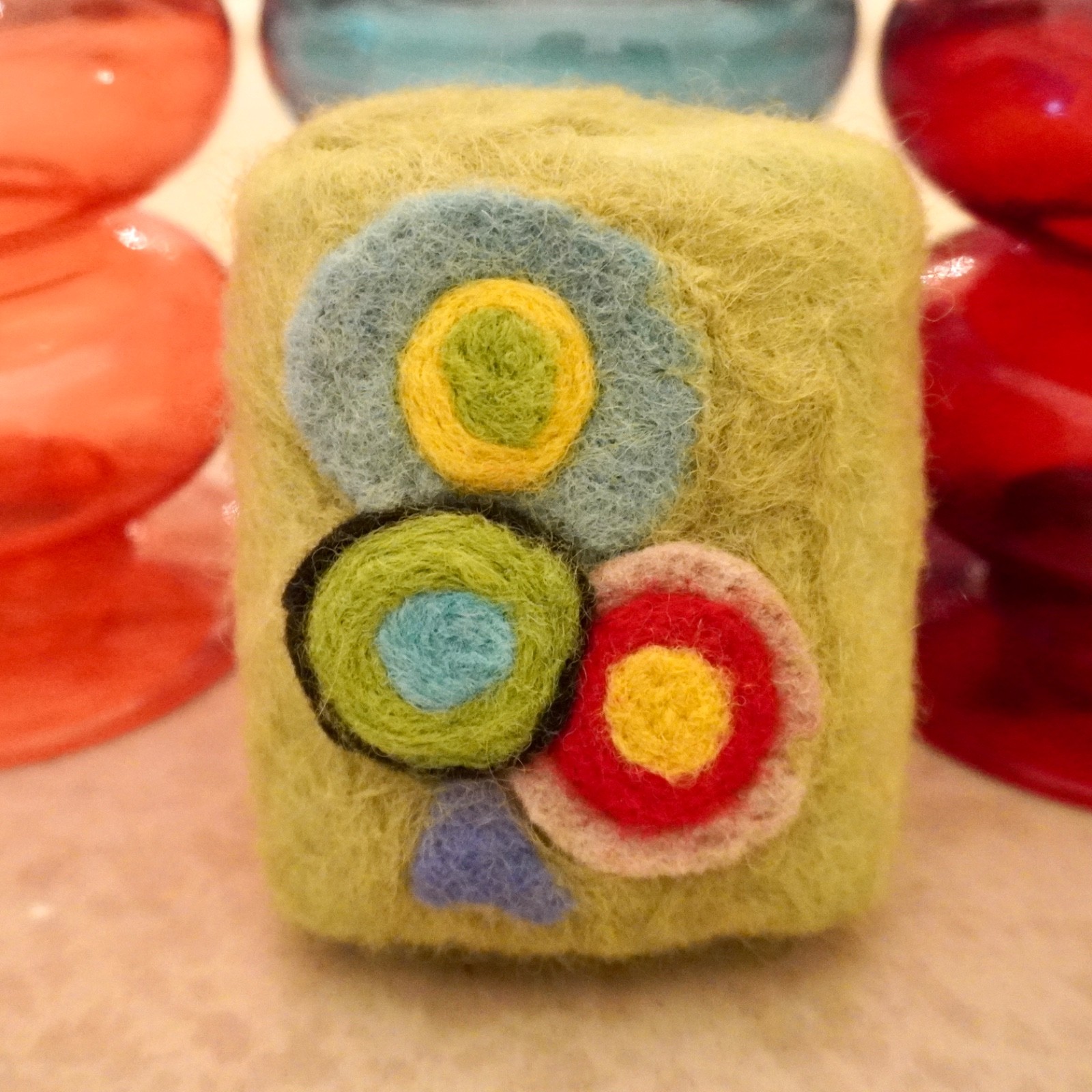Artisan Felted Amish Farm Soap Wool from Iceland Natural Handmade Small Batch