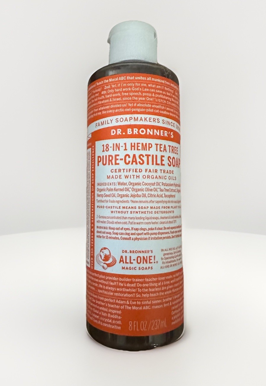Dr. Bronner’s Organic 18 in 1 Hemp Tea Tree Pure-Castile Liquid Soap 8 fl oz