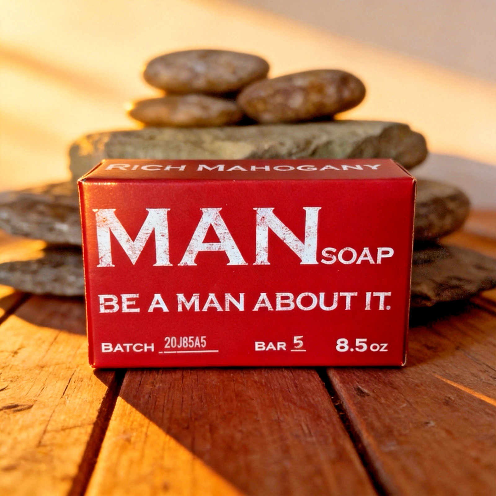 Small Batch “Rich Mahogany” Handcrafted “Be a Man About it” Soap…Ships Free!
