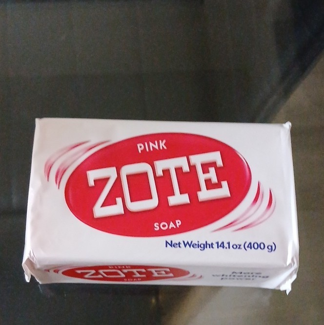 Zote Pink Body Bar Soap Optical Brightener Swirl Scent 14.1oz (400g)