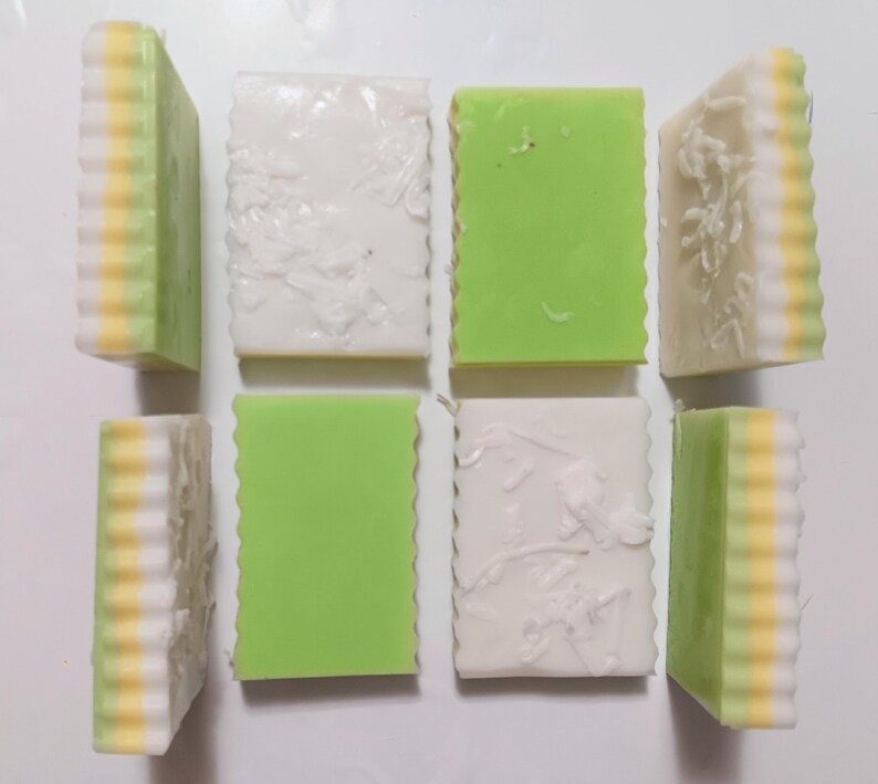 Coconut Lime Verbena Soap Bar | Fresh Citrus Goat Milk Soap | Summer Coconut Bar