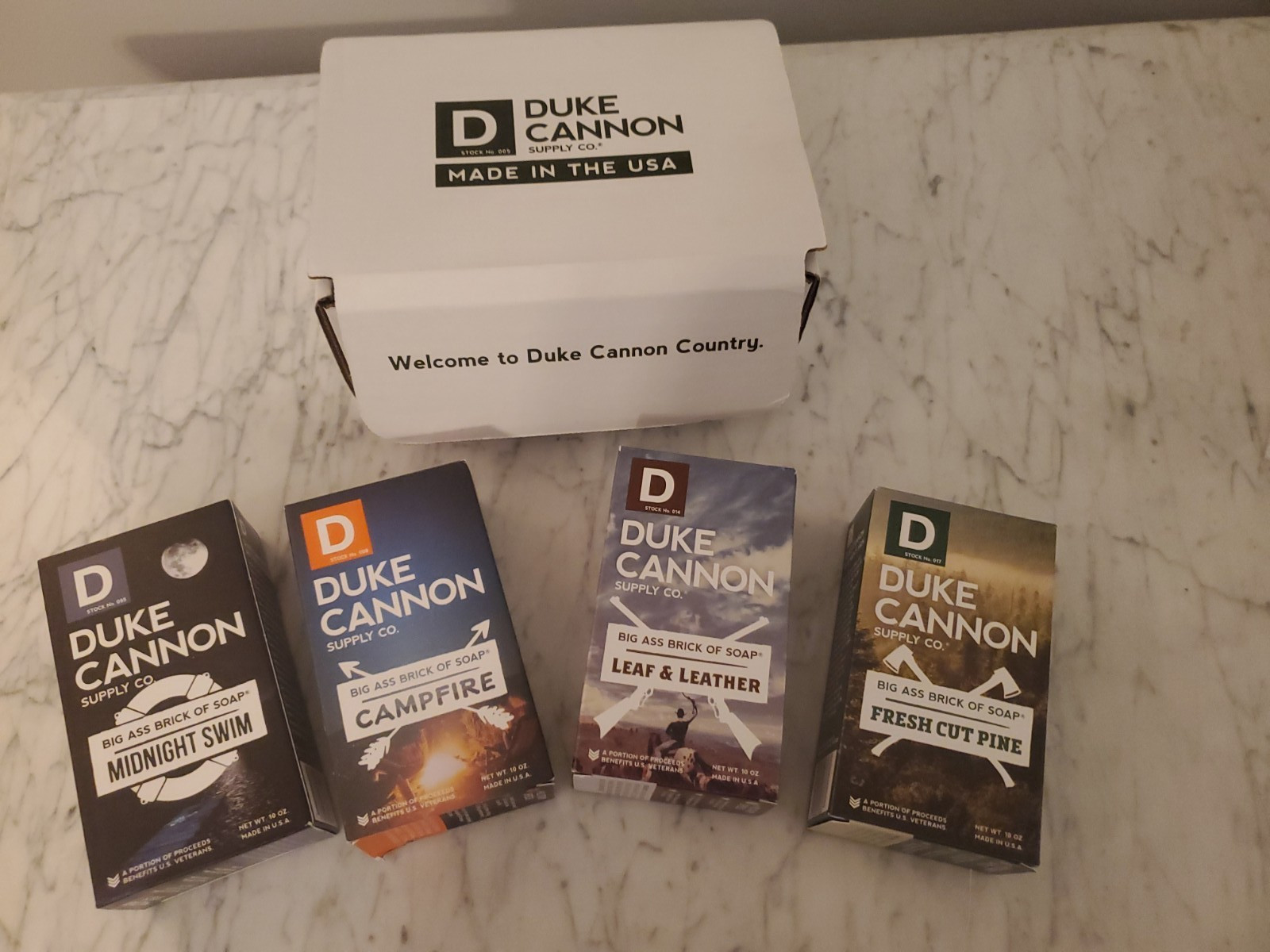 Lot of 4-Duke Cannon Supply Co. Big Ass Brick of Soap Variety Pack Bar Soap-NEW
