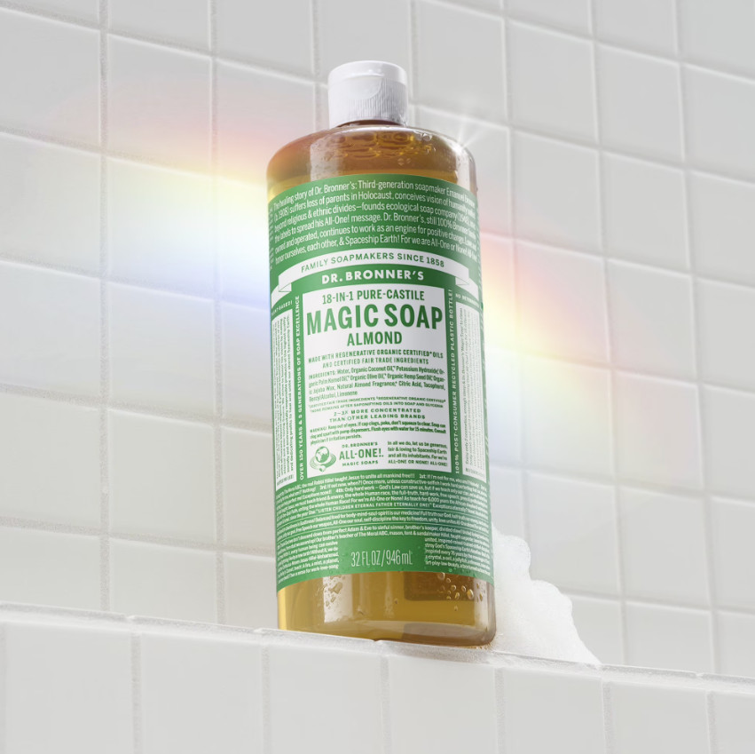 2 Pack Dr. Bronner’s Magic Soap – Almond – Pure-Castile Liquid Soap – 32 oz