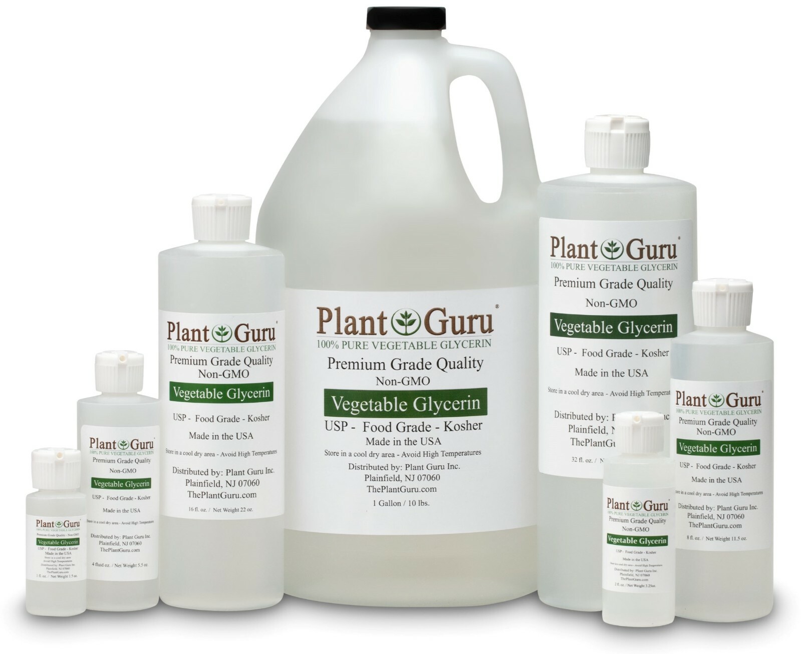 Vegetable Glycerin 32oz (x2 -16 oz) USP 99.9 % Pure Food Grade NonGMO VG PG Bulk