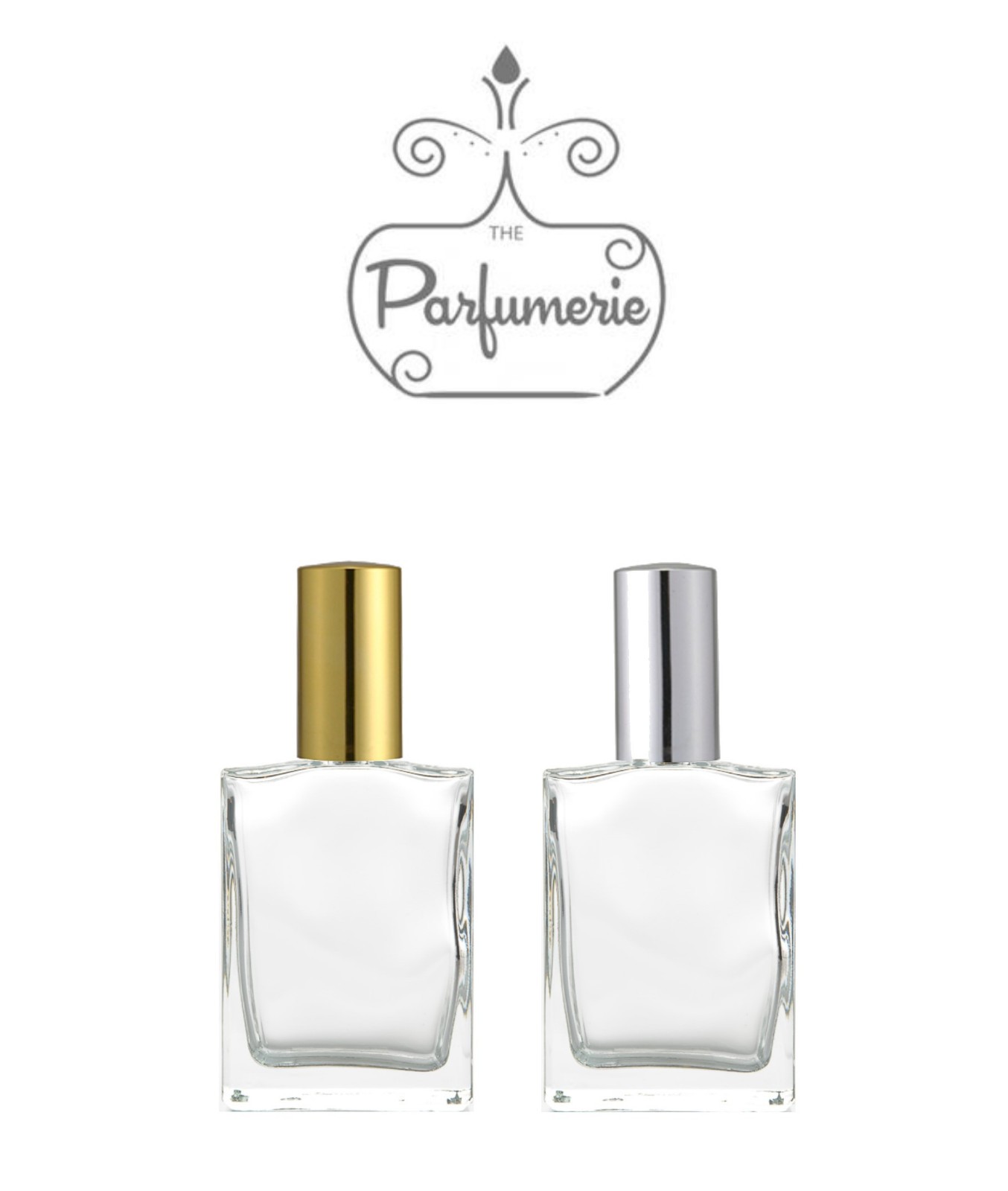 Perfume Spray Glass Atomizer 1 oz. (30 ml) 2 oz. (60 ml) Empty, Refillable, Flat