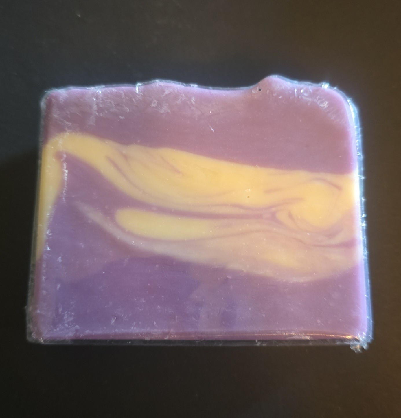 NEW Lavender Cucumber Sage Artisan Soap 1 Bar Purple & Off White Swirl