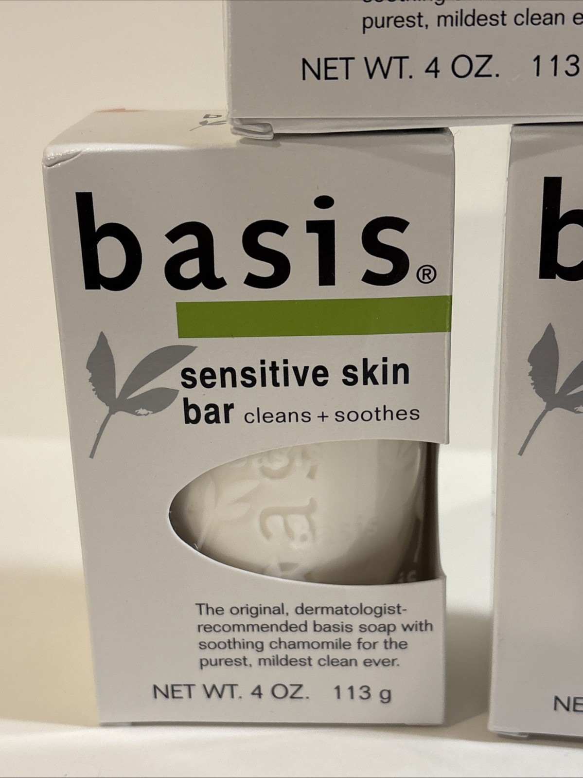 Basis Sensitive Skin Bar Soap – 4oz, 3 Pack
