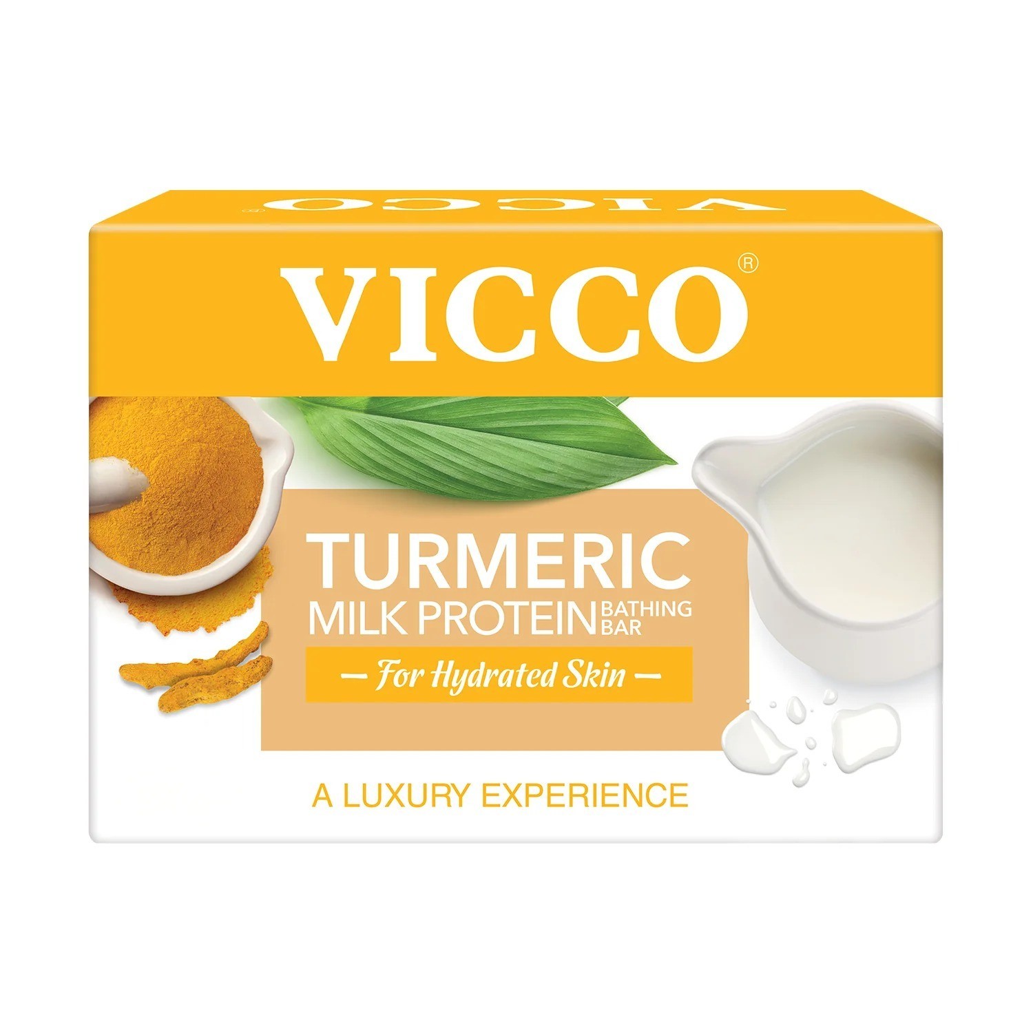 Vicco Turmeric Milk Protein Bath Soap Skin Brightening Moisturizing 100g 4 pack