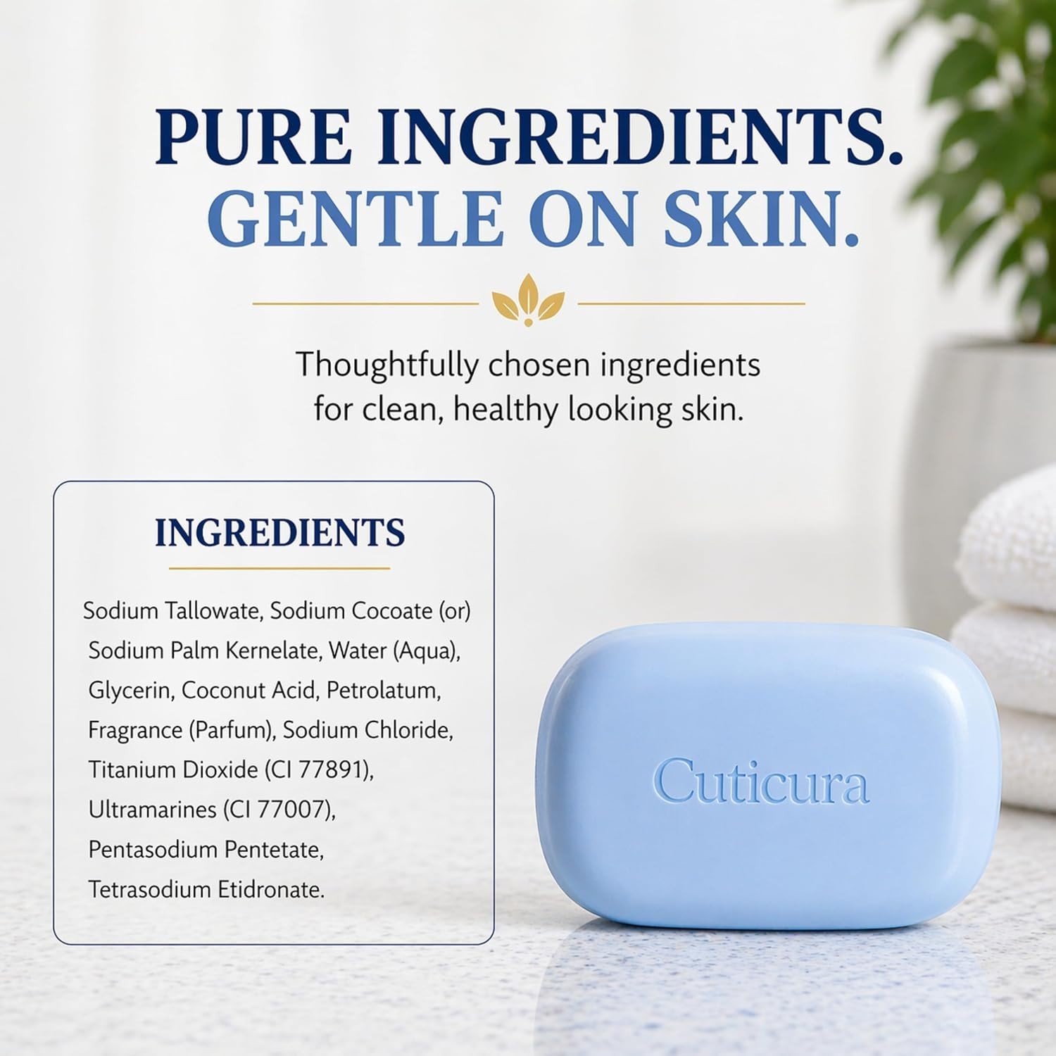 Gentle Acne-Fighting Face & Body Bar Soap – 3 oz Pack of 3 for All Skin Types