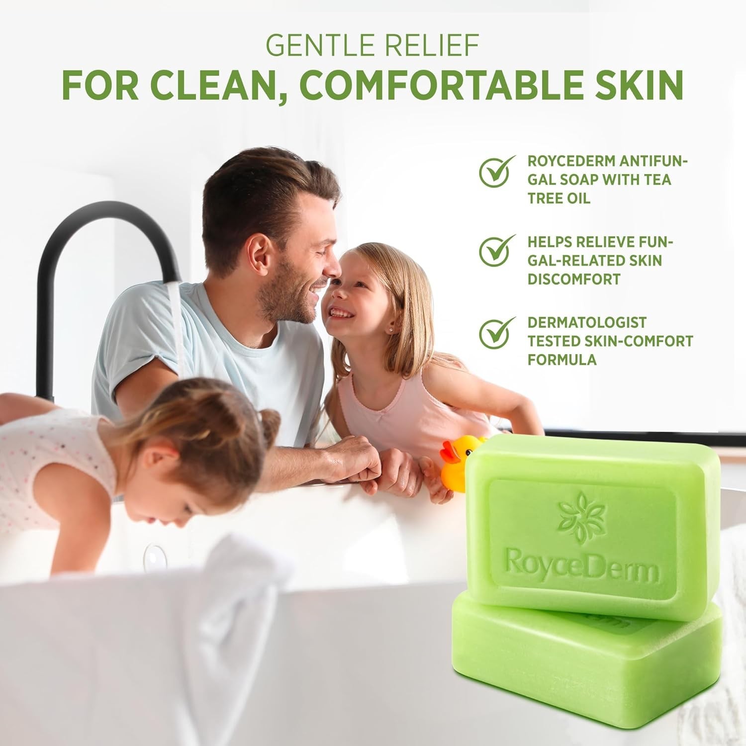 Antifungal Tea Tree Oil Soap Bar Athlete’s Foot Treatment Fungus Soap Relief