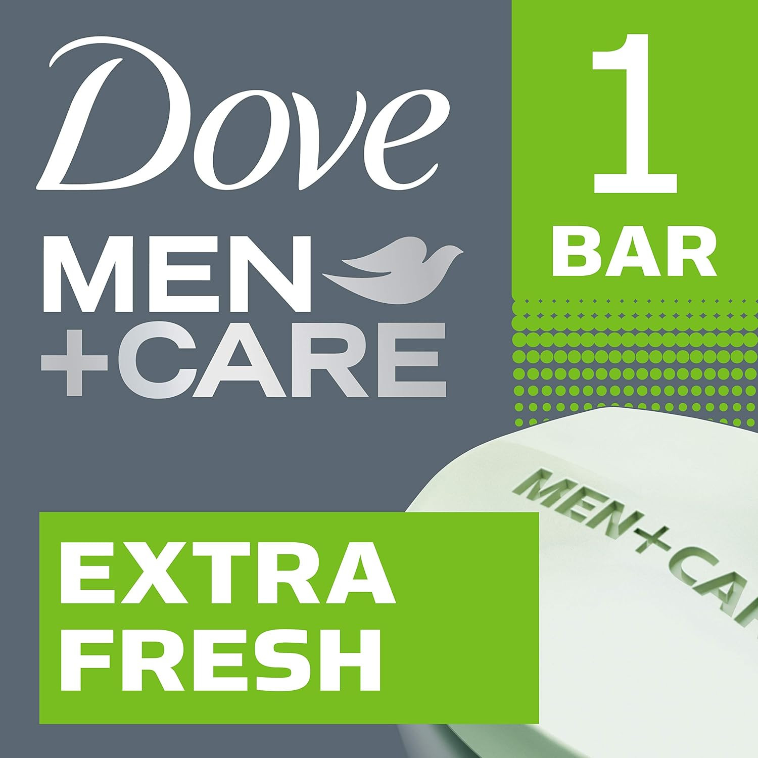 Dove Men+Care Extra Fresh Body & Face Bar Soap, 3.5oz (100g)