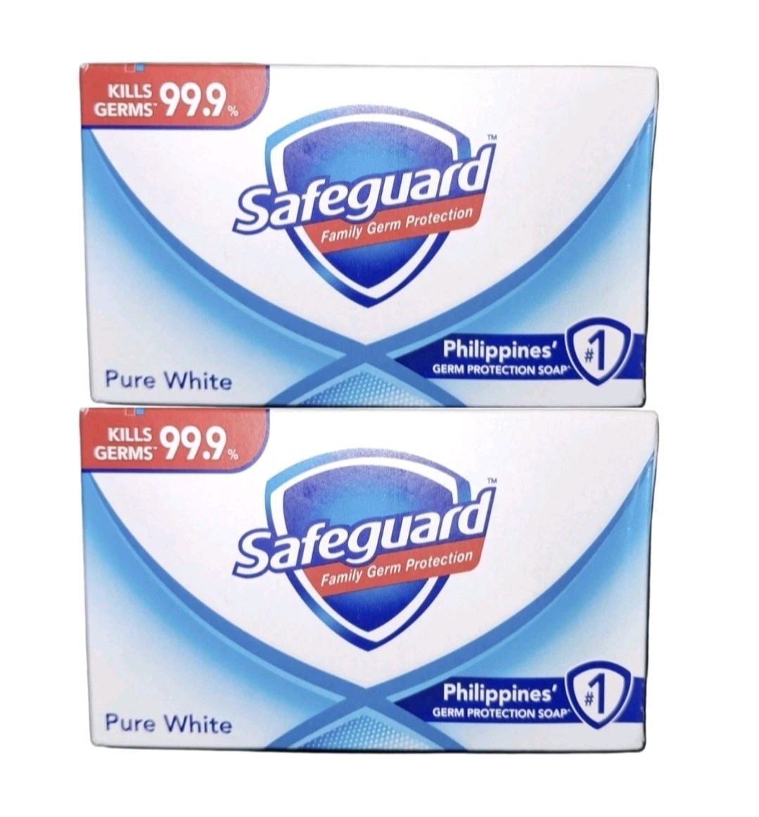 💙 SAFEGUARD 💙 2-BARS 4.4 Oz 🫧 ●FAMILY GERM PROTECTION● 🫧 Pure White Soap 🫧.