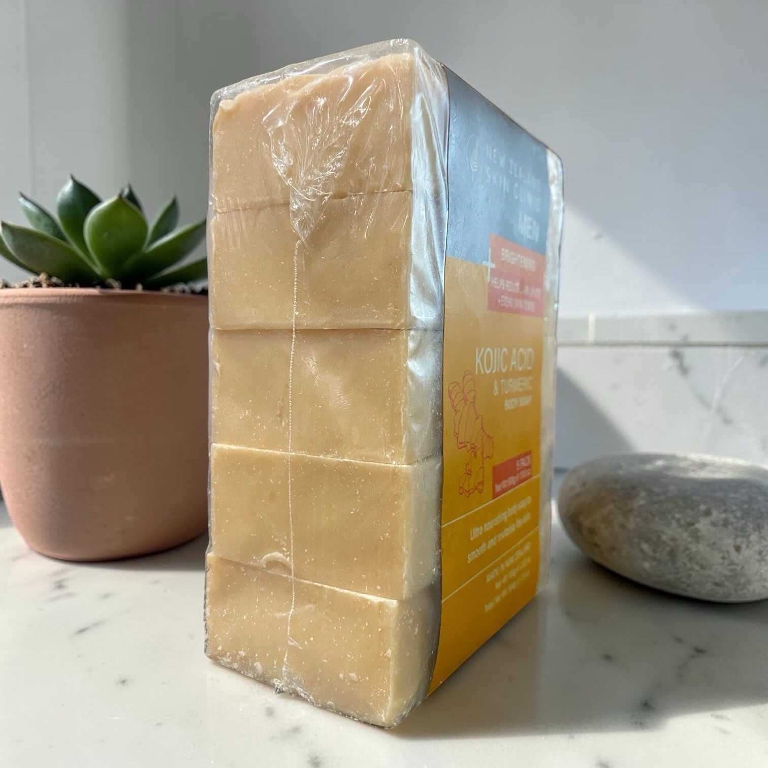 New Zealand Skin Clinic Kojic Acid Turmeric Brightening Body Soap 5 Pack 500g