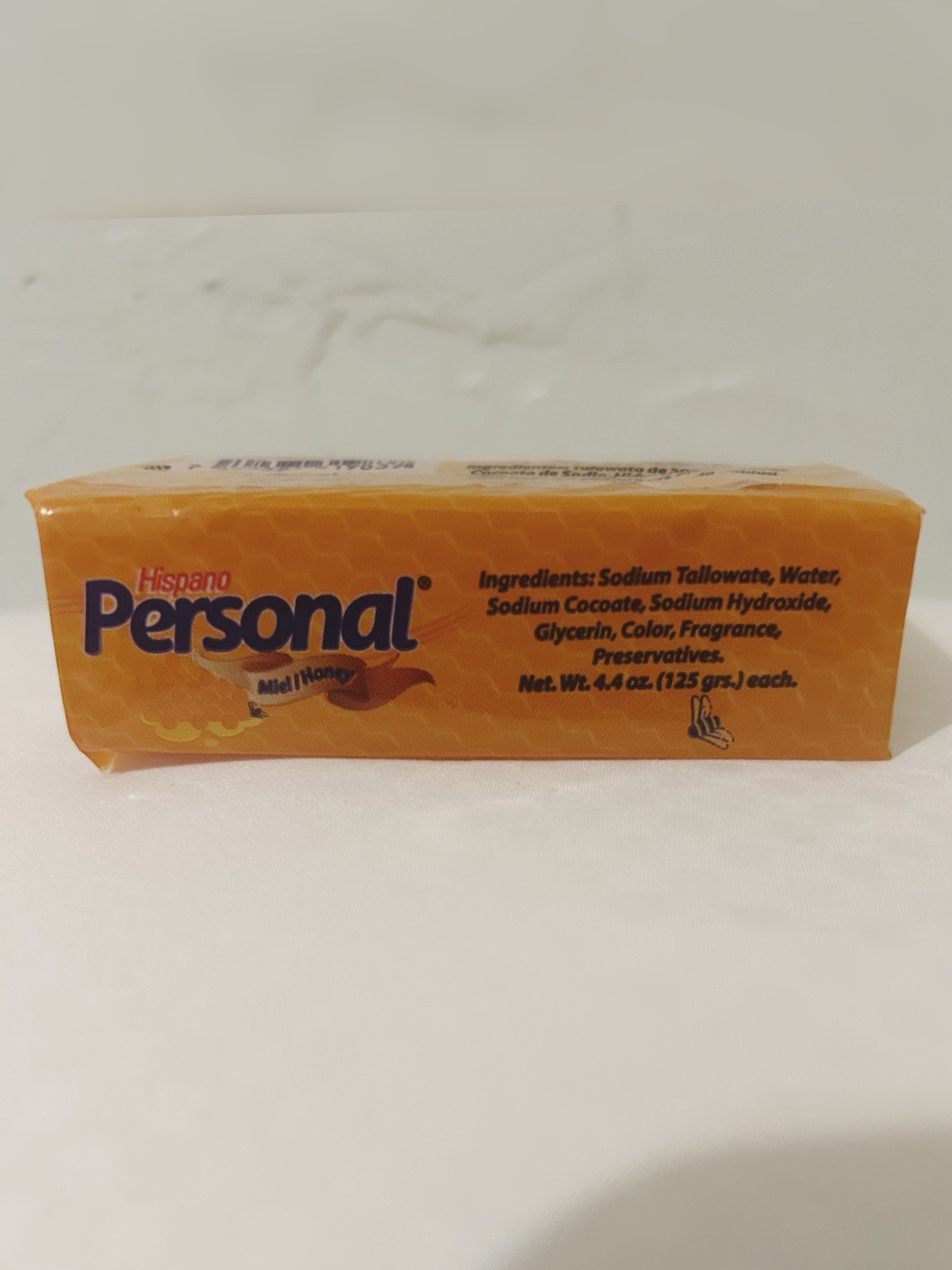 Personal Honey Deodorant Soap 4.4 oz Rectangular Bar Orange Scented