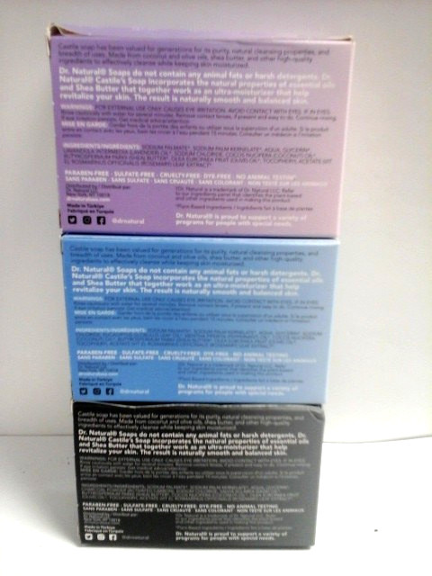 3 Dr. Natural • CASTILE BAR SOAP • 1 Onyx Sage • 1 peppermint and 1 lavender