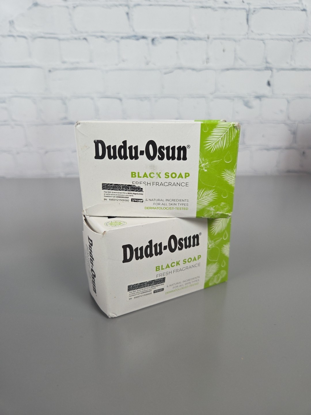 2 Pk Dudu Osun Black Soap Made Nigeria [US Seller] 5 oz New Sealed Fresh Frag.