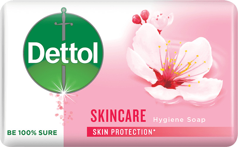 Dettol Skincare Antibacterial Bar Soap 100g, Pink Skin Aid Hygiene *past date