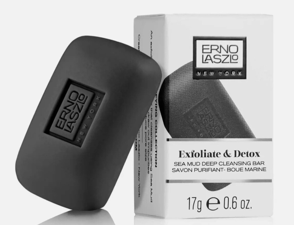 Erno Laszlo SEA MUD Deep Cleansing Bar Travel Size 17 G / .6 oz x 4 NIB