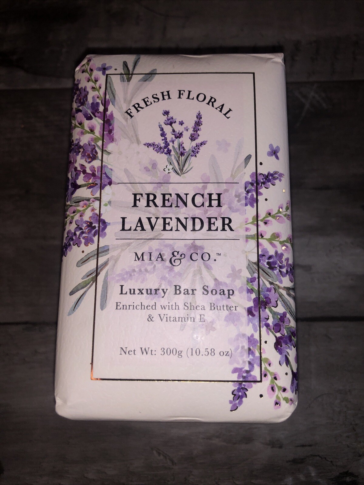 Mia & Co – French Lavender 2 Luxury Bar Soaps 10.5oz Ea Vitamin E Shea Butter