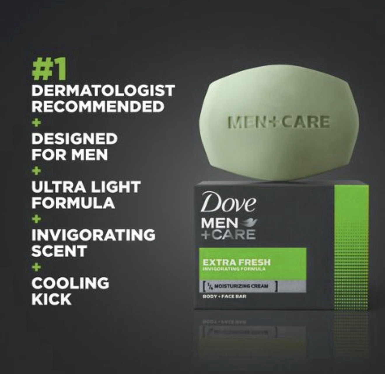 Dove Men+Care – Extra Fresh Moisturizing Bar Soap – 4 bars