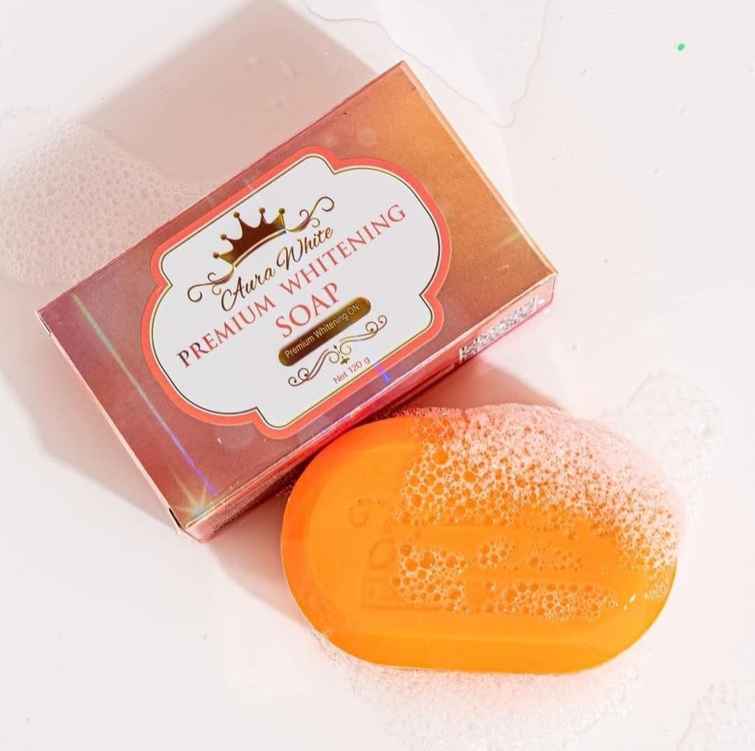 Aura White Premium Whitening Face&Body Soap 120g✨️👌, 1pc