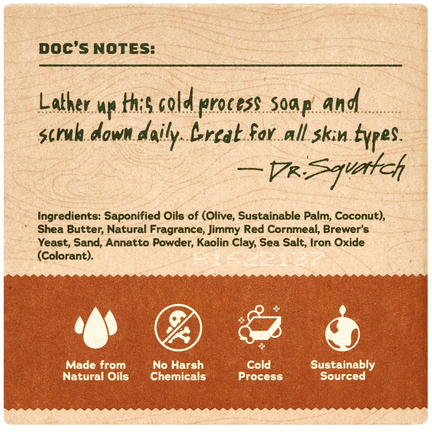 Dr. Squatch Natural Bar Soap Variety Pack 6 Bars 5 oz Each Men Soap Set