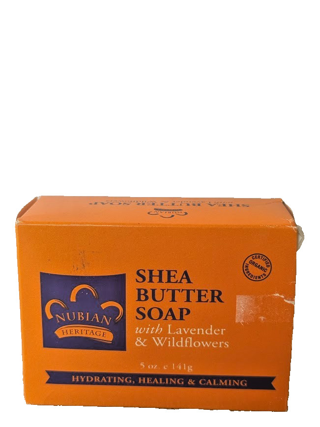 Nubian Heritage Shea Butter Soap with Lavender & Wild Flowers 5 oz/141g