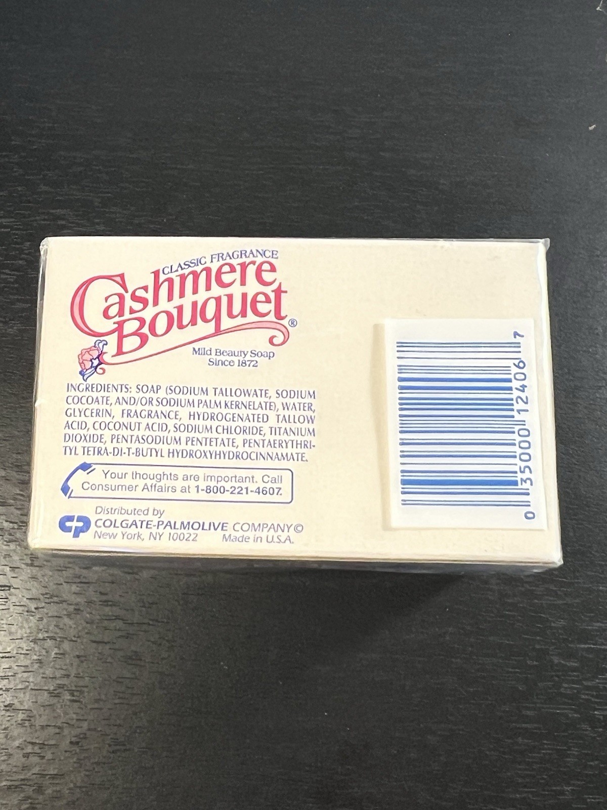 Vintage Sealed TWO Pack Cashmere Bouquet Classic Fragrance Mild Beauty Soap 4oz