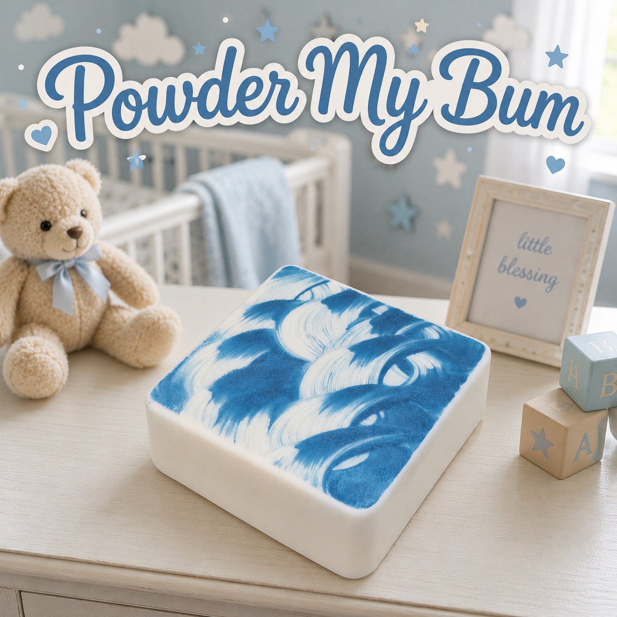 Handcrafted Goat Milk Soap ~ BIG 5 oz Bar ~ Powder My Bum