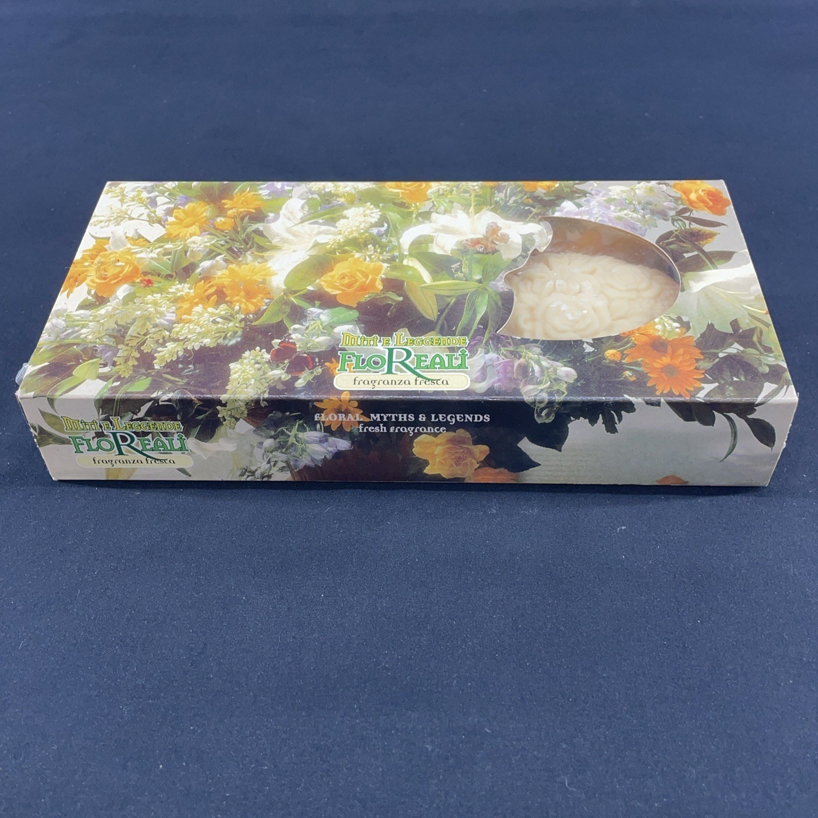 Vtg Floral Myths & Legends Fresh Fragrance Bar Soap 10.6 oz Bologna Italy Athens